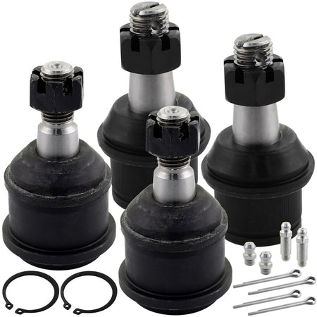 4PK (4WD) Front Upper & Lower Ball Joints Assembly Fits for 2006-2008 Dodge Ram 1500, 2003-2010 Dodge Ram 2500 3500, 2011-2013 Ram 2500 3500 Suspension Tie Rod Ball Joint-4x4 MotorbyMotor