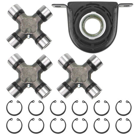 MotorbyMotor (4WD) Driveshaft Carrier Bearing and U Joint Kit for Ford F250 F350 Super Duty 1999-2010-Center Support Assembly MotorbyMotor