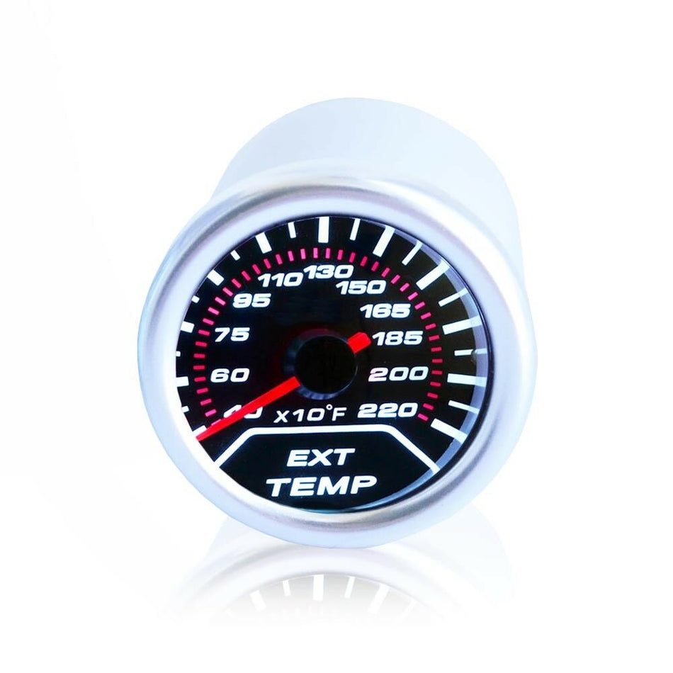 2'' 52mm Exhaust Gas Temp Gauge Universal LED Engine Dial Smoke RatioTemperature EGT Gauge Meter with Sensor 12V MotorbyMotor