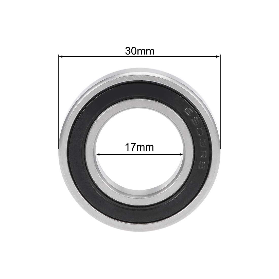 17x30x7mm Ceramic Ball Bearing, 6903 Hybrid Ceramic Bearing- Si3N4 Cart Full Balls Bearing for Bike Hubs Pivot MotorbyMotor